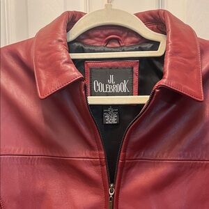 JL colebrook  Red Leather Jacket